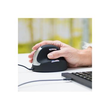 R-Go HE Mouse Ergonomisk mus, Medium (165-195mm), Højre, med kabel