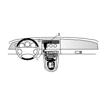 Brodit ProClip Center mount - montering för mobiltelefon