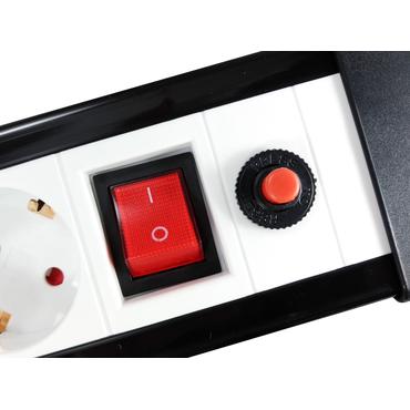 Equip 245553 stikd&aring;se 1,5 m 4 AC stikkontakt(er) Indend&oslash;rs Sort, Hvid