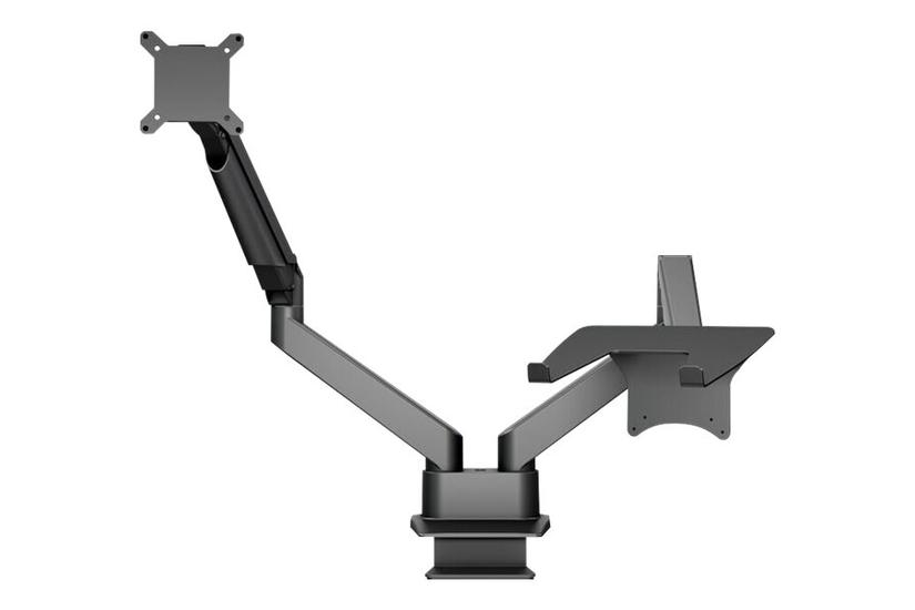 Multibrackets Vesa Gas Lift Arm Dual Arm Laptop Holder Monteringssæt For Lcd Display Notebook Sort