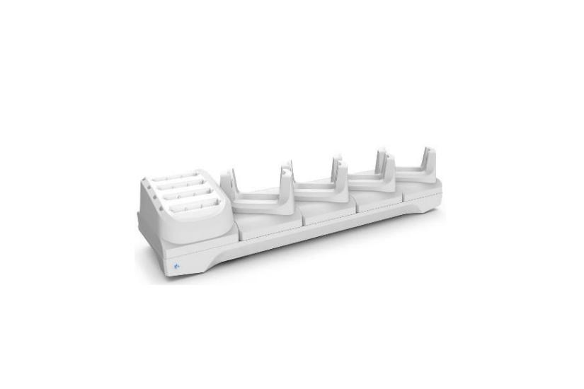 Zebra 5-Slot Charge Only ShareCradle - håndholdt opladningsstander + batterioplader - med 4-Slot Battery Charger