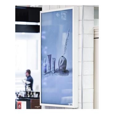 HI-ND EASY monteringssats - f&ouml;r LCD-panel f&ouml;r digital skyltning - st&aring;ende - vit, RAL 9003