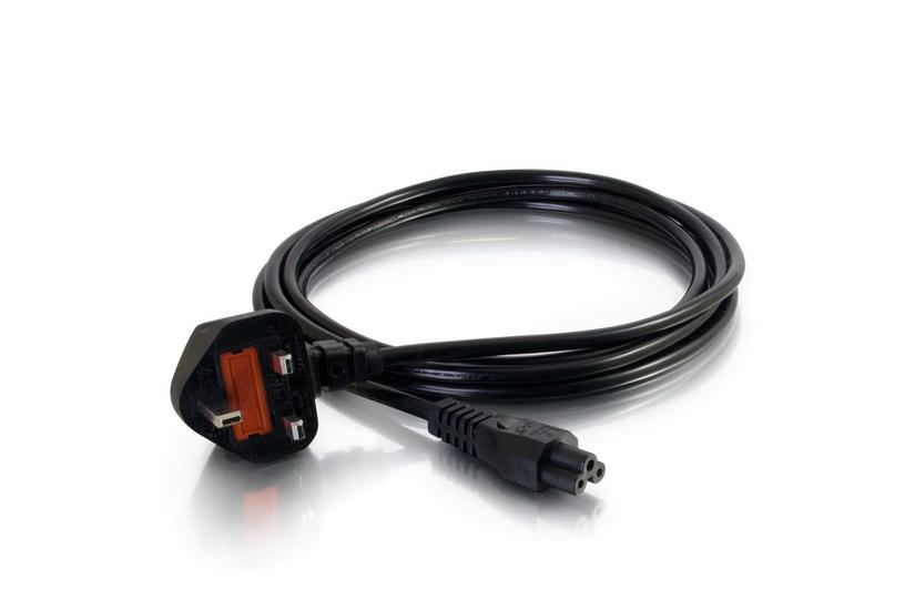 C2G Laptop Power Cord - strömkabel - IEC 60320 C5 till BS 1363 - 1 m