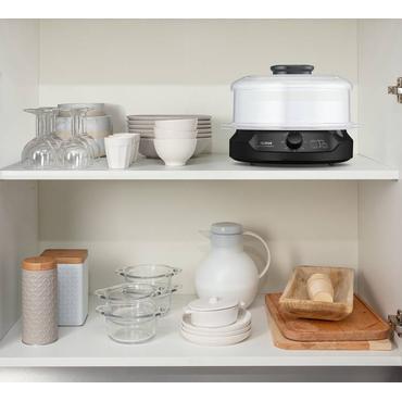 Tefal Minicompact VC139810 dampkoger 2 kurv(e) Fritstående 800 W Sort