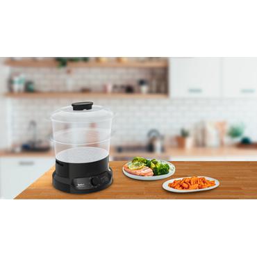 Tefal Minicompact VC139810 dampkoger 2 kurv(e) Fritstående 800 W Sort