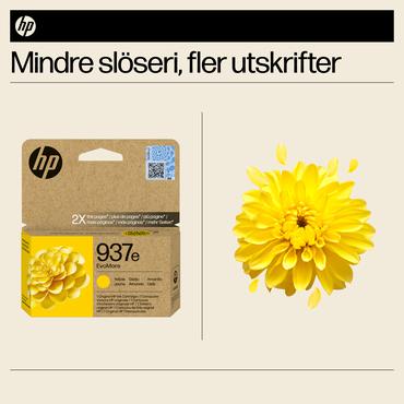 HP Original 937e EvoMore-blækpatron, gul