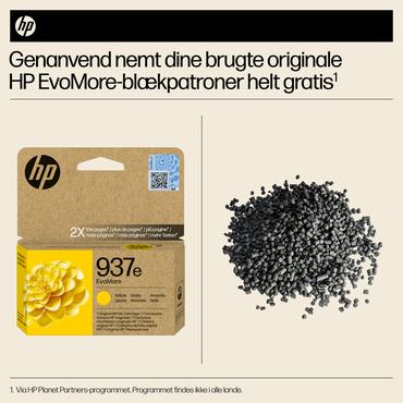 HP Original 937e EvoMore-blækpatron, gul