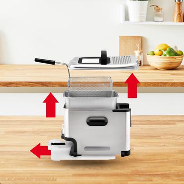 Tefal FR8041 frituregryde Enkelt 3,5 L Enkeltstående 2300 W Sølv