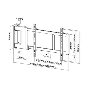 Multibrackets M Motorized Swing Mount Large monteringssæt