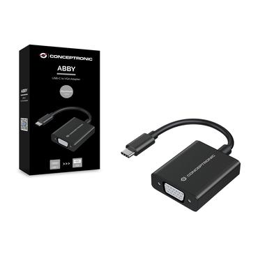 Conceptronic ABBY - videokort - 24 pin USB-C till HD-15 (VGA)