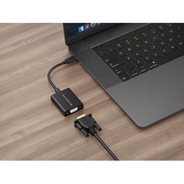 Conceptronic ABBY - videokort - 24 pin USB-C till HD-15 (VGA)