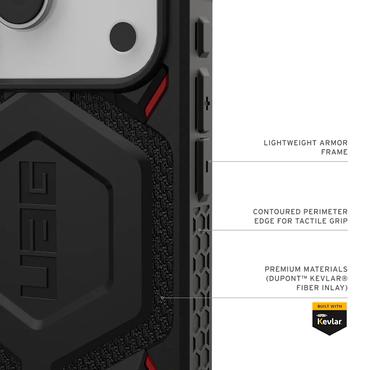 Urban Armor Gear Monarch Pro mobiltelefon etui 16 cm (6.3") Cover Sort