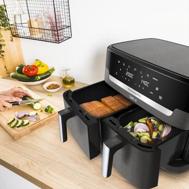 Tefal Easy Fry Dual XXL EY942HE0 frituregryde Dobbelt 11 L Enkeltstående 2020 W Varmluftsteger Grå