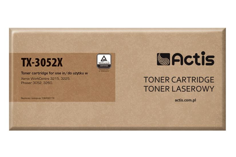 Actis TX-3052X (erstatning Xerox 106R02778; Standard; 3000 sider; sort)