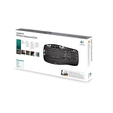 Logitech Wireless Keyboard K350 - tastatur - Fransk