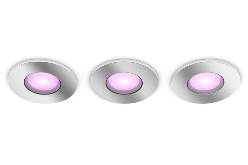 Philips Hue White&Col. Amb. Xamento Einbauspot silber 3x4.2W