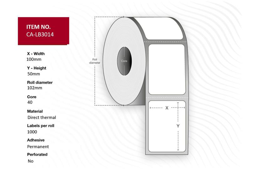 Capture - etiketter - 12000 etikett (er) - 100 x 50 mm