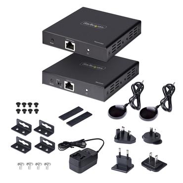 StarTech.com 4K HDMI Extender Over CAT5/CAT6 Cable, 4K 60Hz HDR Video Extender, Up to 230ft (70m), HDMI Over Ethernet Cable, S/PDIF Audio Out, HDMI Transmitter and Receiver Kit - Local Video Out, Power Over Cable (4K70IC-EXTEND-HDMI) - video/ljud/infrar&ouml;d f&ouml;rl&auml;ngare - HDMI
