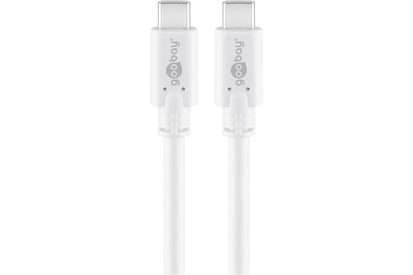 goobay - USB typ C-kabel - 24 pin USB-C till 24 pin USB-C - 50 cm