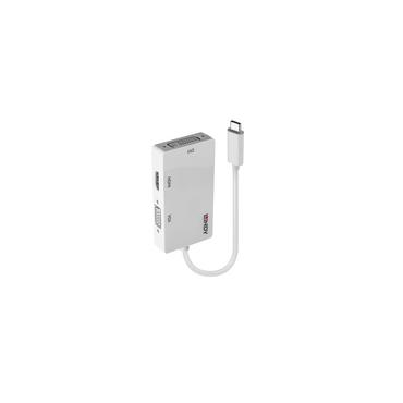 Lindy 43273 USB grafisk adapter 3840 x 2160 pixel Hvid