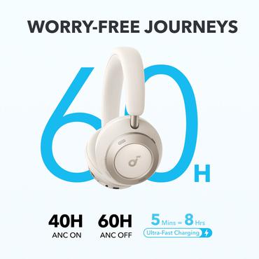 *Headphones Soundcore Sp ace one PRO White