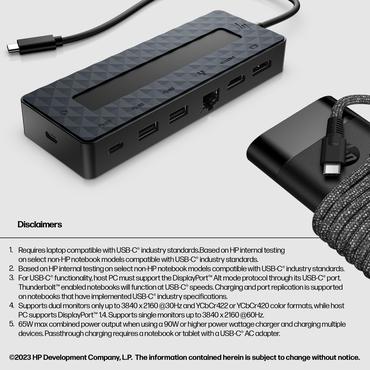 HP Universal - dockingstation - USB-C - HDMI, DP - 10Mb LAN