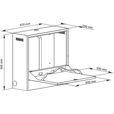 Multibrackets M Public Computer Security Cabinet II Kabinett - för bärbar dator/surfplatta - vit