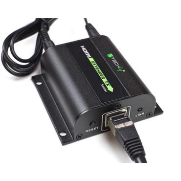 Techly IDATA EXT-E70I AV forlænger AV sender & modtager Sort