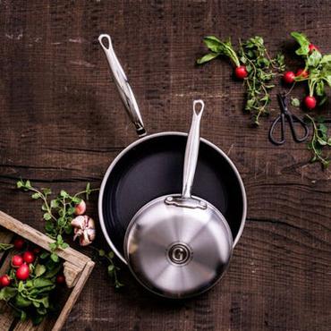 GreenPan Premiere Bratfpannenset 2-tlg., 20+28cm Edelstahl
