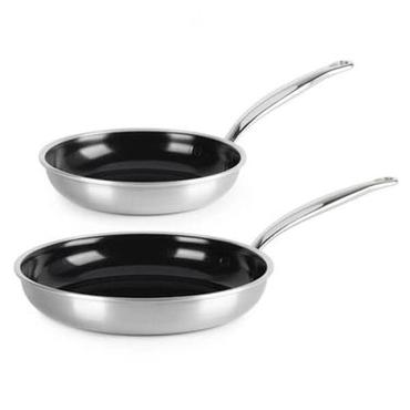 GreenPan Premiere Bratfpannenset 2-tlg., 20+28cm Edelstahl