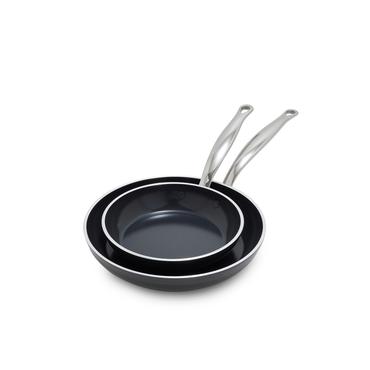 GreenPan Premiere Bratfpannenset 2-tlg., 20+28cm Edelstahl