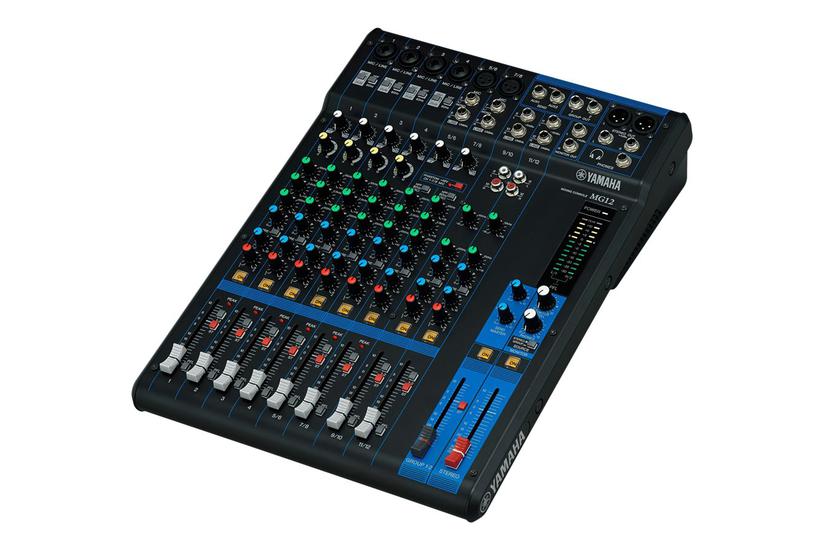 Yamaha MG12, Max 6 Mic / 12 Line Inputs (4 mono + 4 stereo)