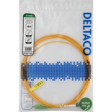 Deltaco LCSC-4-SAA InfiniBand og fiberoptisk kabel 4 m LC SC Gul
