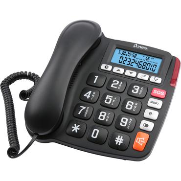Olympia 4520 Analog telefon Sort, Hvid