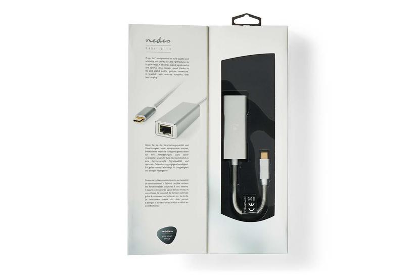 Nedis - nätverk / USB-adapter - USB-C 3.2 Gen 1 - Gigabit Ethernet x 1