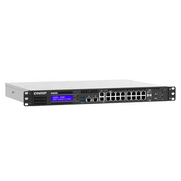 QNAP QGD-1602P - switch - 18 portar - smart - rackmonterbar