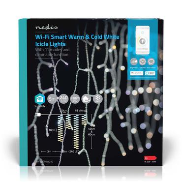 Nedis WIFILXC04W250 dekorativ belysning Dekorativ lyskæde Hvid 240 Lampe( r) LED 3,49 W G