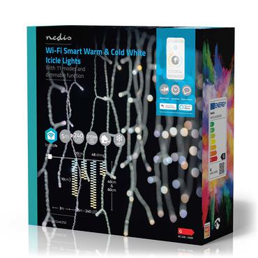 Nedis WIFILXC04W250 dekorativ belysning Dekorativ lyskæde Hvid 240 Lampe( r) LED 3,49 W G