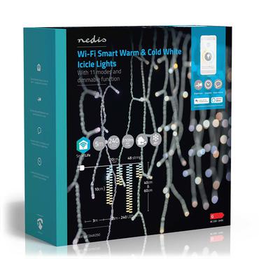 Nedis WIFILXC04W250 dekorativ belysning Dekorativ lyskæde Hvid 240 Lampe( r) LED 3,49 W G