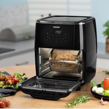 Zelmer ZAF7120 frituregryde Enkelt 12 L Enkeltstående 1700 W Lavfedt steger Sort