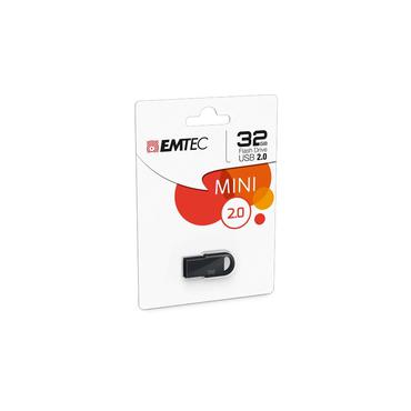 Emtec D250 Mini USB-nøgle 32 GB USB Type-A 2.0 Sort