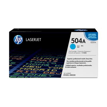 HP 504A - cyan - original - LaserJet - tonerkassett (CE251A)