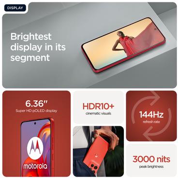 Motorola edge 60 Neo 16,1 cm (6.36") Dual SIM Android 15 5G USB Type-C 12 GB 256 GB 5000 mAh Rød