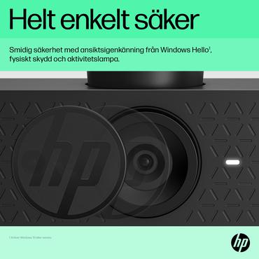 HP 625 - Webcam - tilt - farve - 4 MP - 1920 x 1080 - audio - USB 3.0