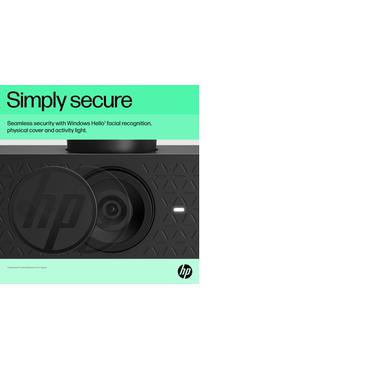 HP 625 - Webcam - tilt - farve - 4 MP - 1920 x 1080 - audio - USB 3.0