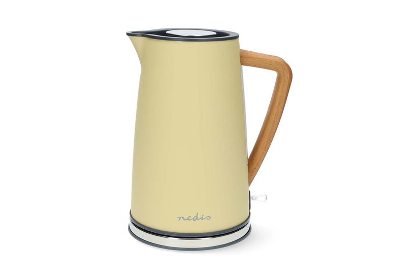 Nedis Electric Kettle | 1.7 l | Soft-Touch | Yellow | Rotatable 360 degrees | Concealed heating element | Strix&reg; controller | Boil-dry protection
