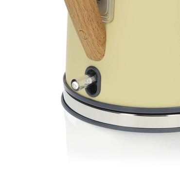 Nedis Electric Kettle | 1.7 l | Soft-Touch | Yellow | Rotatable 360 degrees | Concealed heating element | Strix&reg; controller | Boil-dry protection