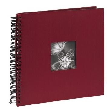 Hama Spiral Album "Fine Art", burgundy, 34x32/50 fotoalbum og arkbeskyttelse R&oslash;d 300 ark 10 x 15, 13 x 18