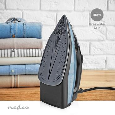 Nedis Steam Iron | 2600 W | 25 g/m | Steam shot | Ceramic | 0.32 l