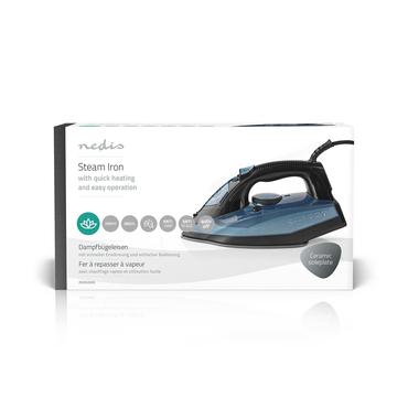 Nedis Steam Iron | 2600 W | 25 g/m | Steam shot | Ceramic | 0.32 l